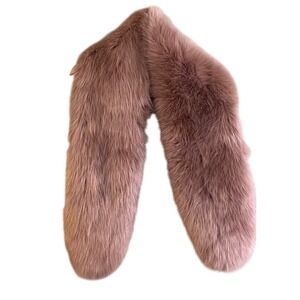 Luxurious Pink Faux Fur Scarf